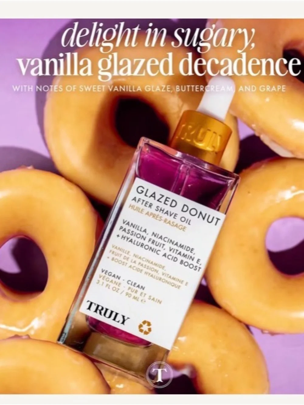 TRULY Glazed Donut After Shave Oil - (625)